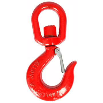 3t Metal Self-Locking Swivel Crane Rigging Hook with Safety Latch